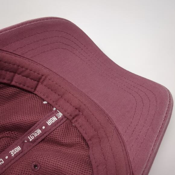 Wine Slideback Baseball Cap Red One Size Adjustable Embroidered State Of Mine - Picture 7 of 8